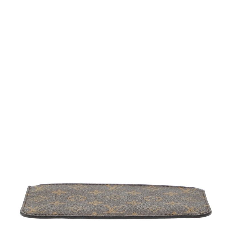 Louis Vuitton Monogram Neverfull PM Attached Pouch Brown Leather — view 4