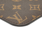 Louis Vuitton Monogram Neverfull PM Attached Pouch Brown Leather — view 6