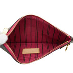 Louis Vuitton Monogram Neverfull PM Attached Pouch Brown Leather — view 9