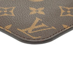 Louis Vuitton Monogram Neverfull PM Attached Pouch Brown Leather — view 5