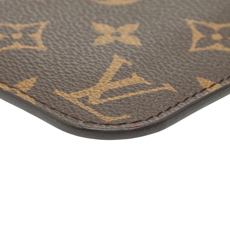 Louis Vuitton Monogram Neverfull PM Attached Pouch Brown Leather — view 5