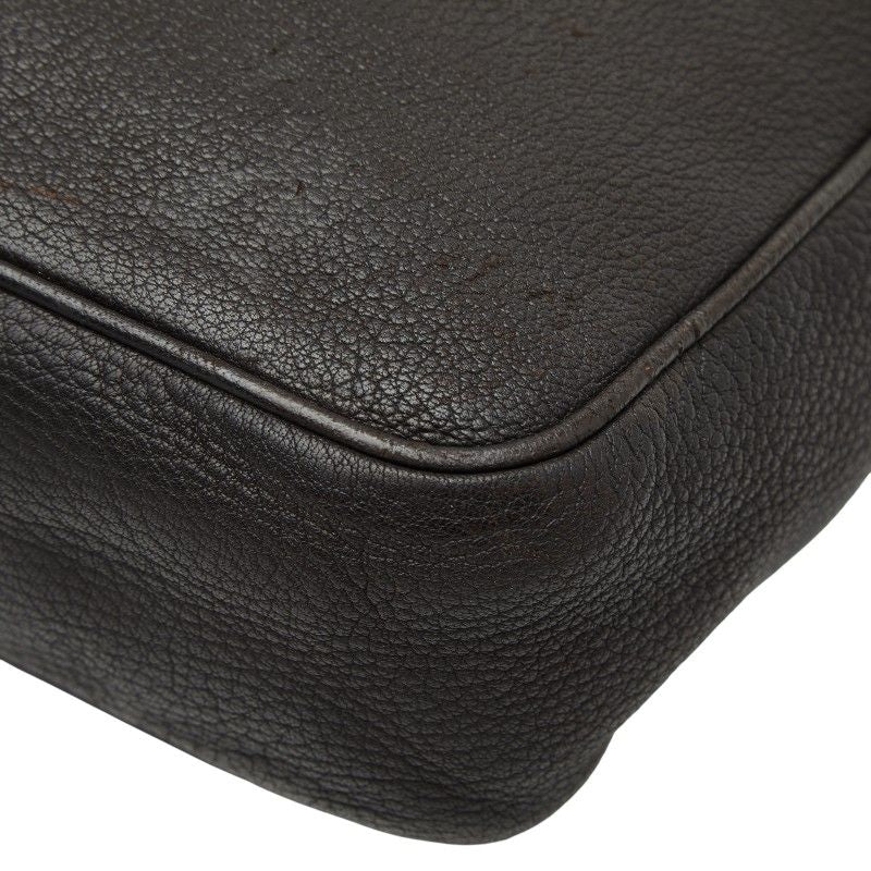 Prada Crossbody Shoulder Bag Brown Leather — view 4