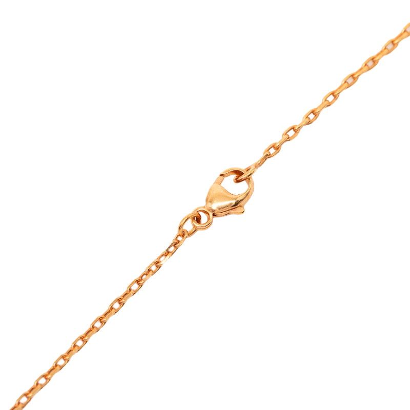 Hermes Kelly PM Pendant Necklace Gold Pink Plated Veau Swift — view 3