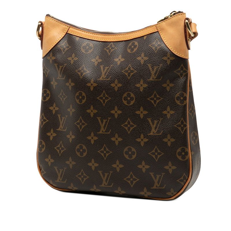 Louis Vuitton Monogram Odeon PM Crossbody Shoulder Bag Brown Leather — view 2