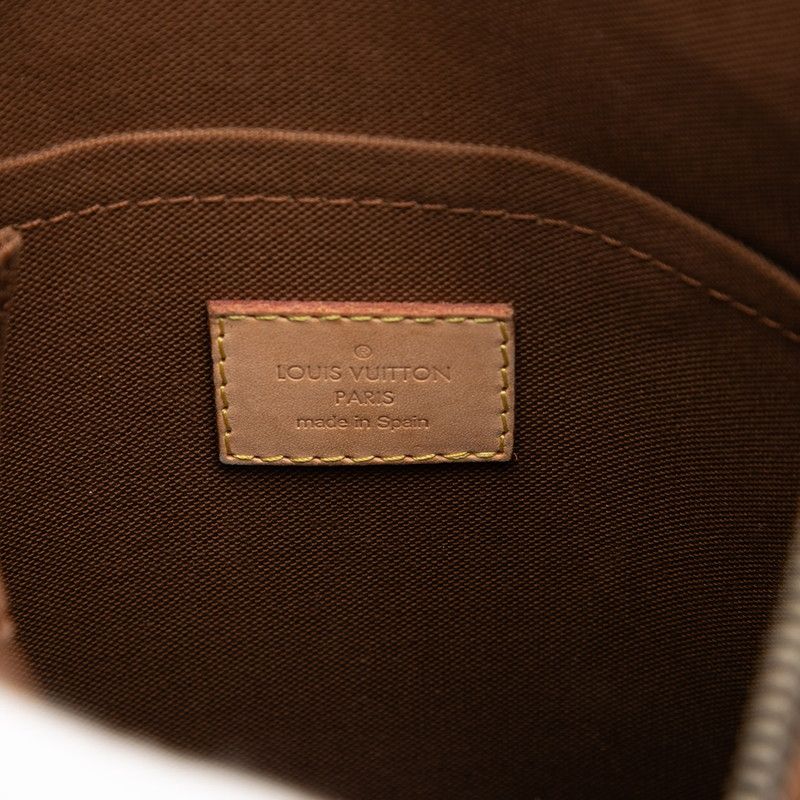 Louis Vuitton Monogram Odeon PM Crossbody Shoulder Bag Brown Leather — view 5