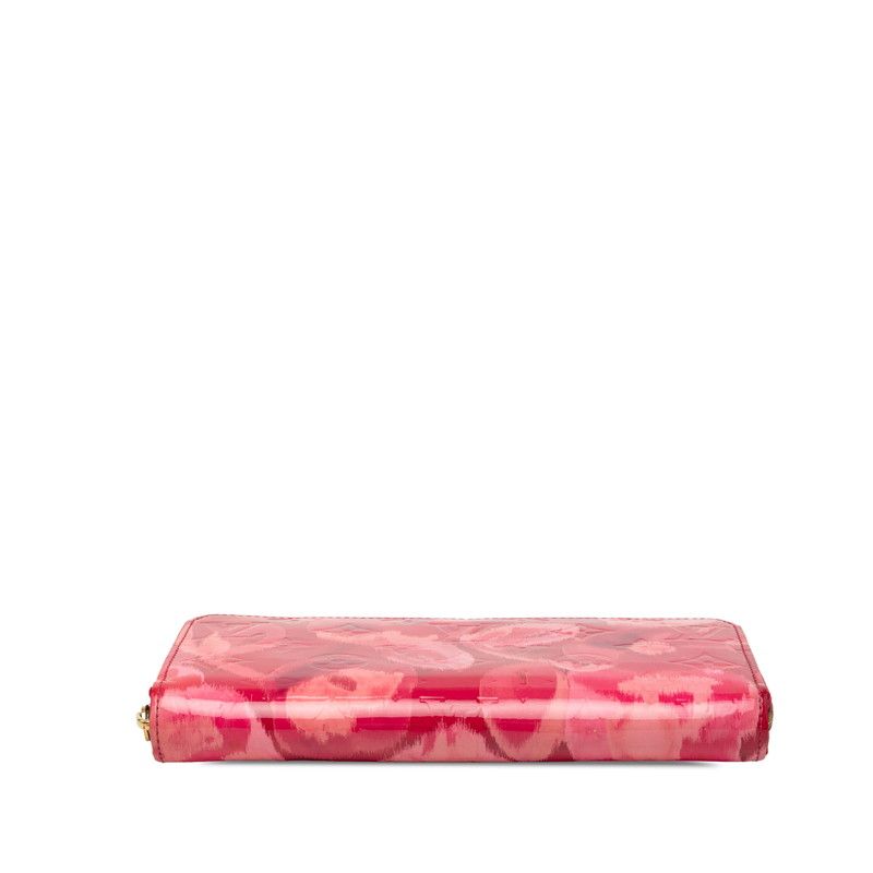 Louis Vuitton Monogram Vernis Zippy Wallet Ikat Flower Zip Around Long — view 3
