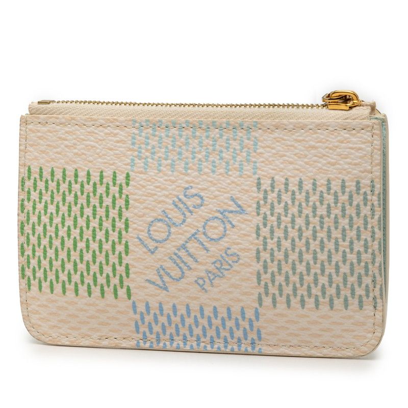 Louis Vuitton Damier Card Holder Romy Case Fragment Pistachio — view 2