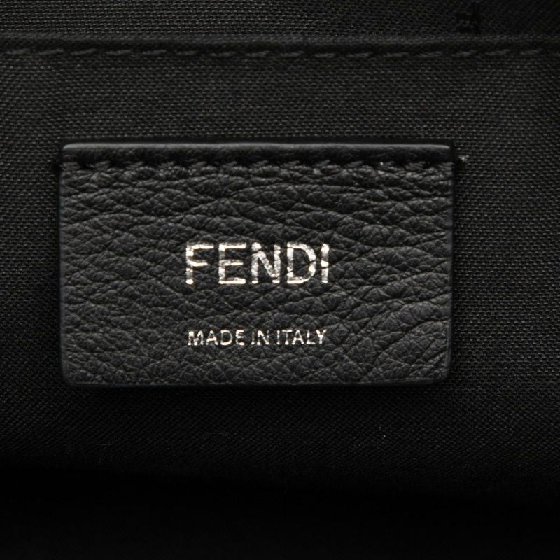 Fendi Vitheway Small 2-Way Shoulder Bag Black Leather Bijou — view 5