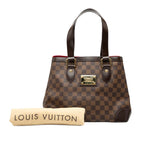 Louis Vuitton Damier Hampstead PM Tote Brown Leather — view 7
