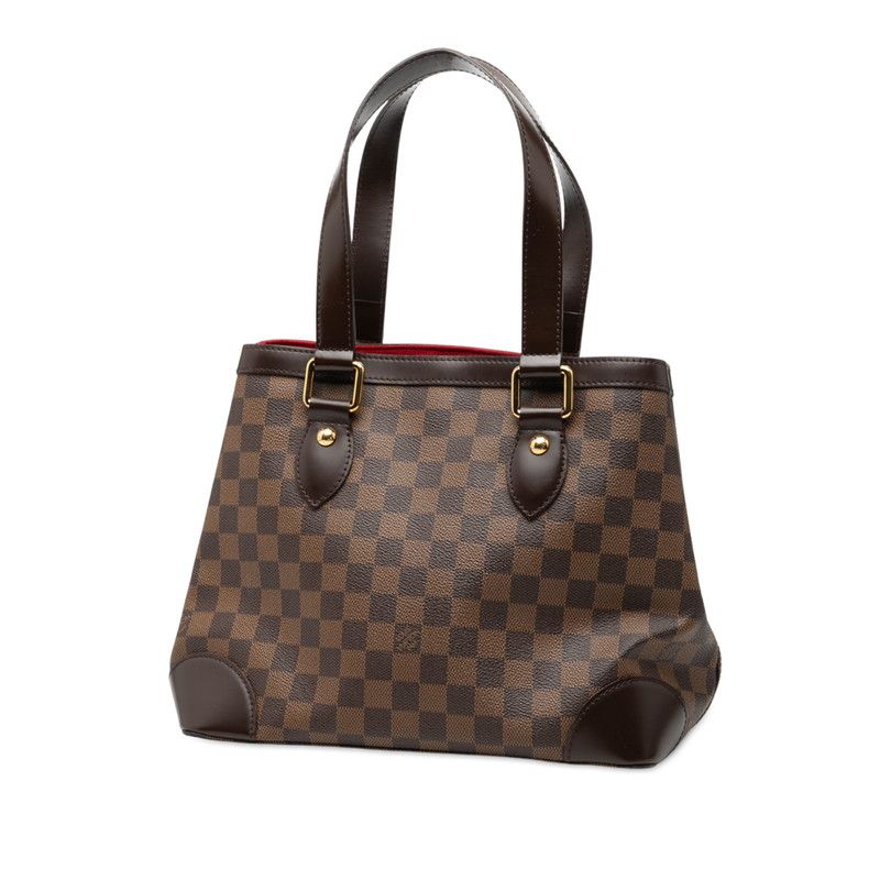 Louis Vuitton Damier Hampstead PM Tote Brown Leather — view 2
