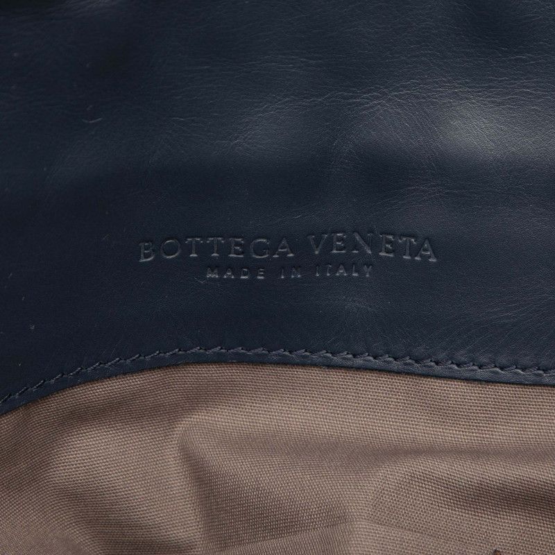 Bottega Veneta Intrecciato Crossbody Shoulder Bag Navy Leather — view 5