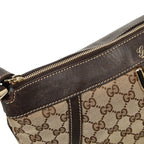 Gucci GG Canvas Abbey Crossbody Shoulder Bag Beige Brown — view 7