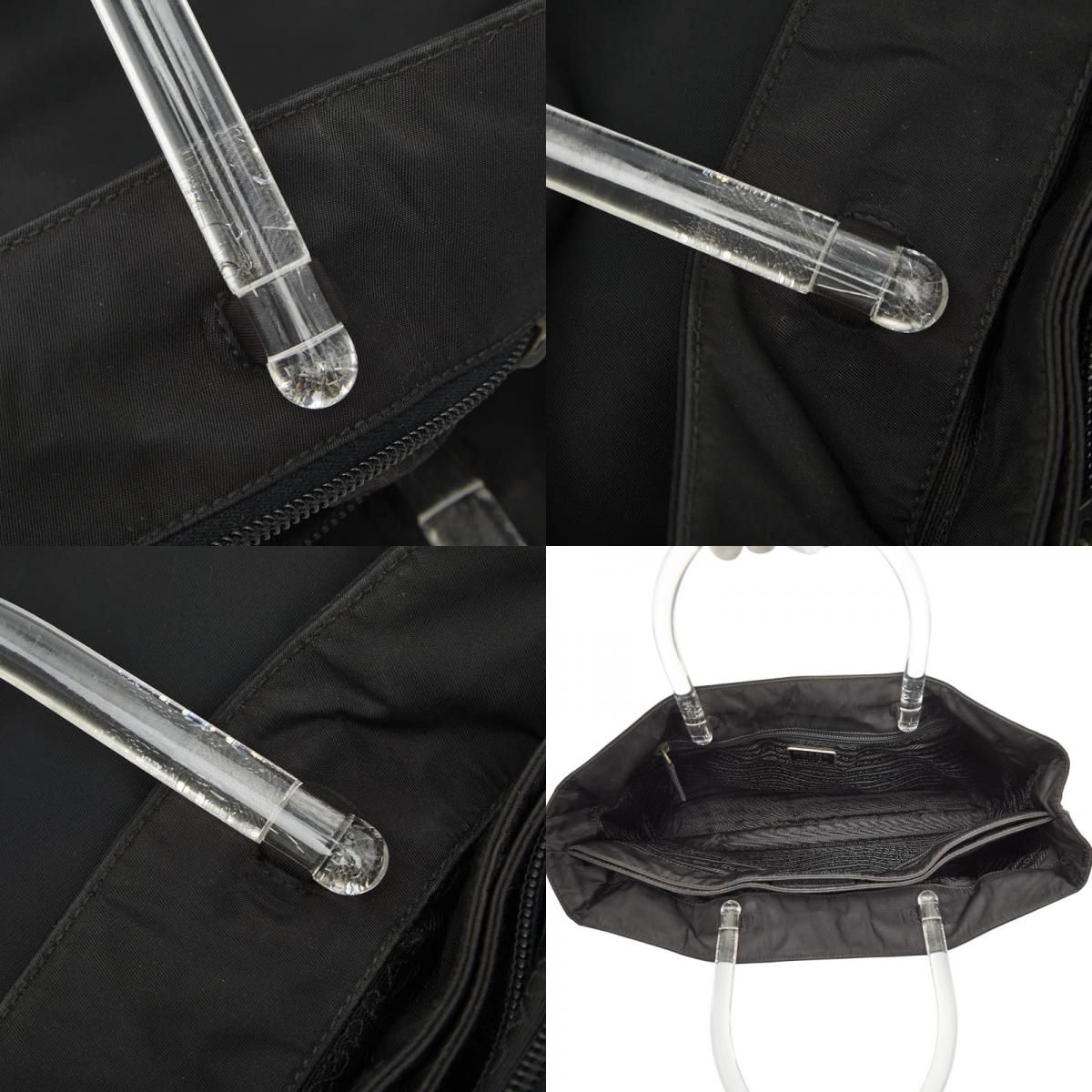 Prada Tote Black Nylon Plastic — view 9