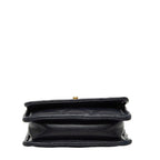 Chanel CC Logo Quilted Mini 2-Way Shoulder Bag Navy Lambskin — view 3