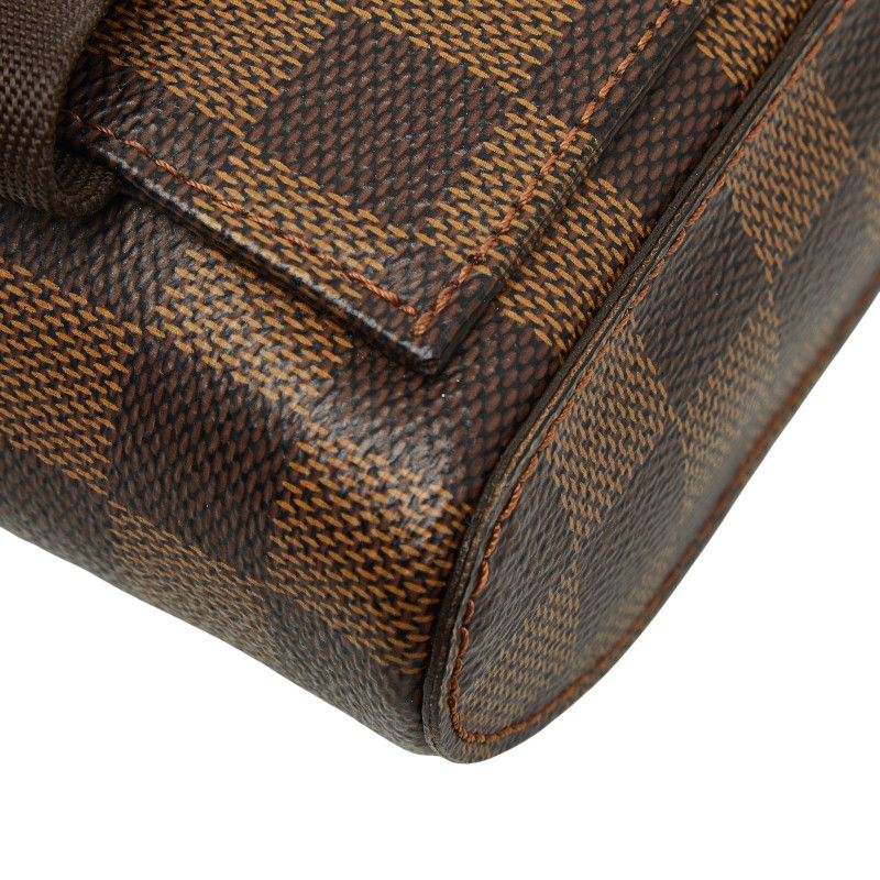 Louis Vuitton Damier Geronimos Body Bag Brown Leather — view 6