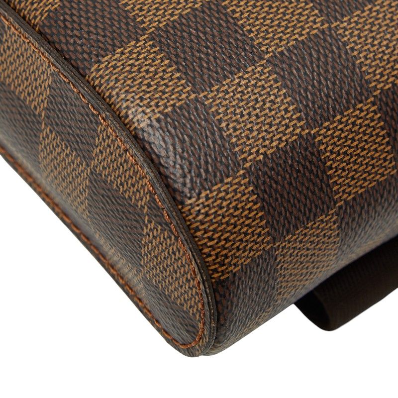 Louis Vuitton Damier Geronimos Body Bag Brown Leather — view 5
