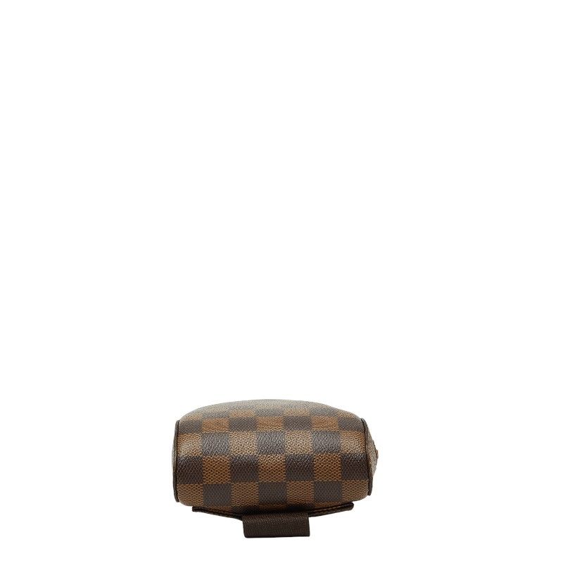 Louis Vuitton Damier Geronimos Body Bag Brown Leather — view 3