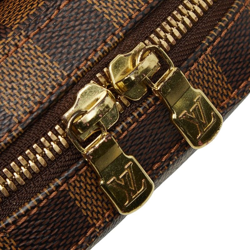 Louis Vuitton Damier Geronimos Body Bag Brown Leather — view 9