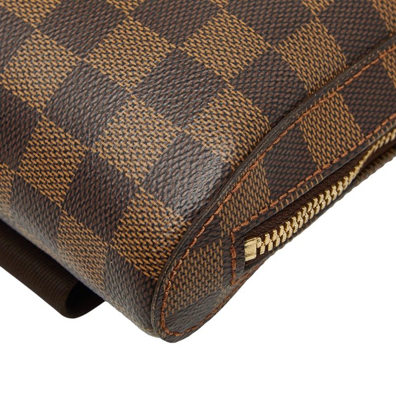 Louis Vuitton Damier Geronimos Body Bag Brown Leather — view 4