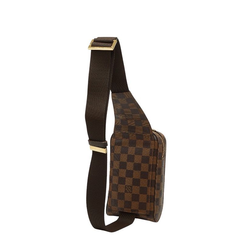 Louis Vuitton Damier Geronimos Body Bag Brown Leather — view 2