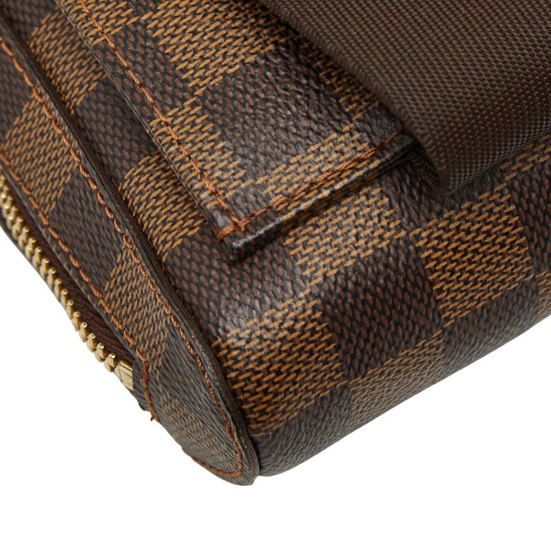 Louis Vuitton Damier Geronimos Body Bag Brown Leather — view 7