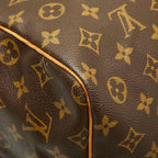 Louis Vuitton Monogram Keepall Bandouliere 60 Boston Bag Brown Leather — view 7