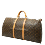 Louis Vuitton Monogram Keepall Bandouliere 60 Boston Bag Brown Leather — view 2