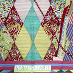 Hermes Carre Geant 140 Large Shawl Patchwork Horse Cashmere — view 6