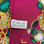 Chanel Silk Extra Large Scarf Pattern Pink — view 7
