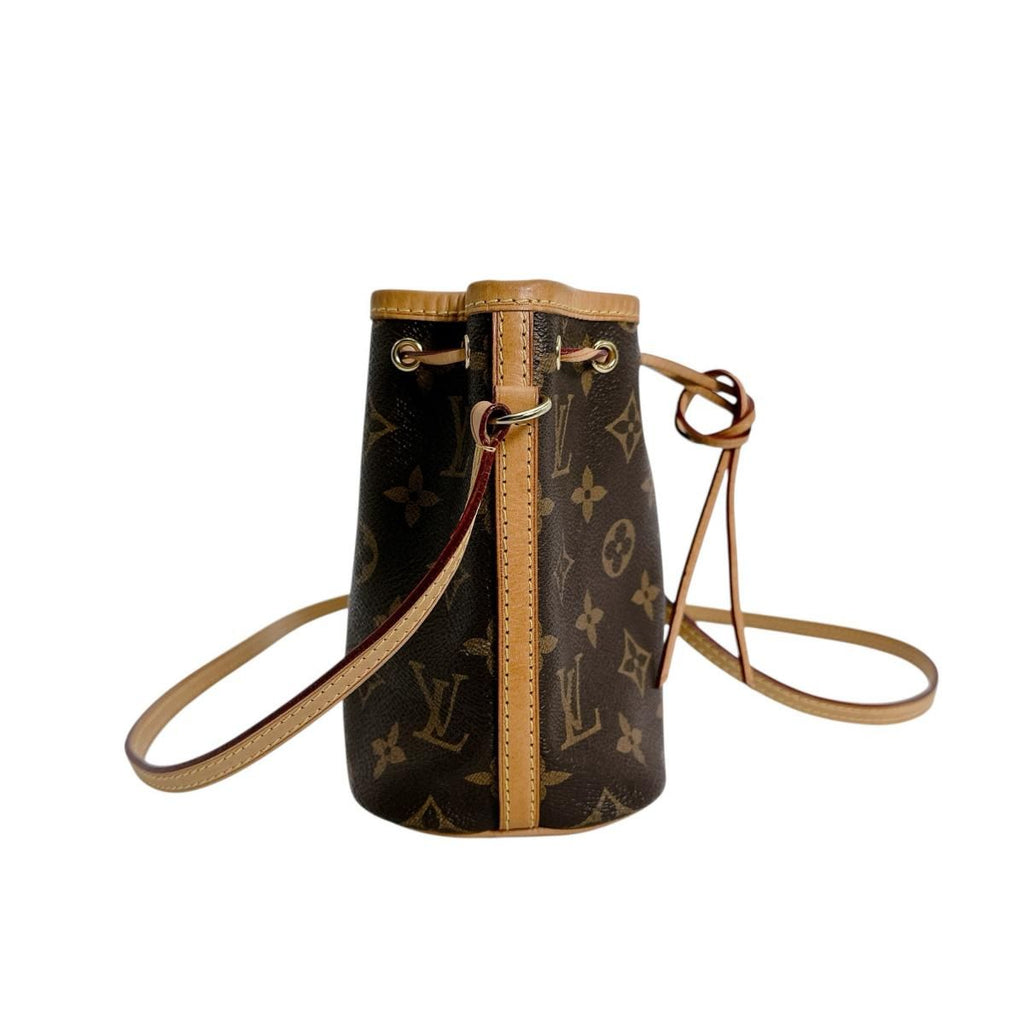 Louis Vuitton Monogram Crossbody Nano Noe Shoulder Bag — view 4