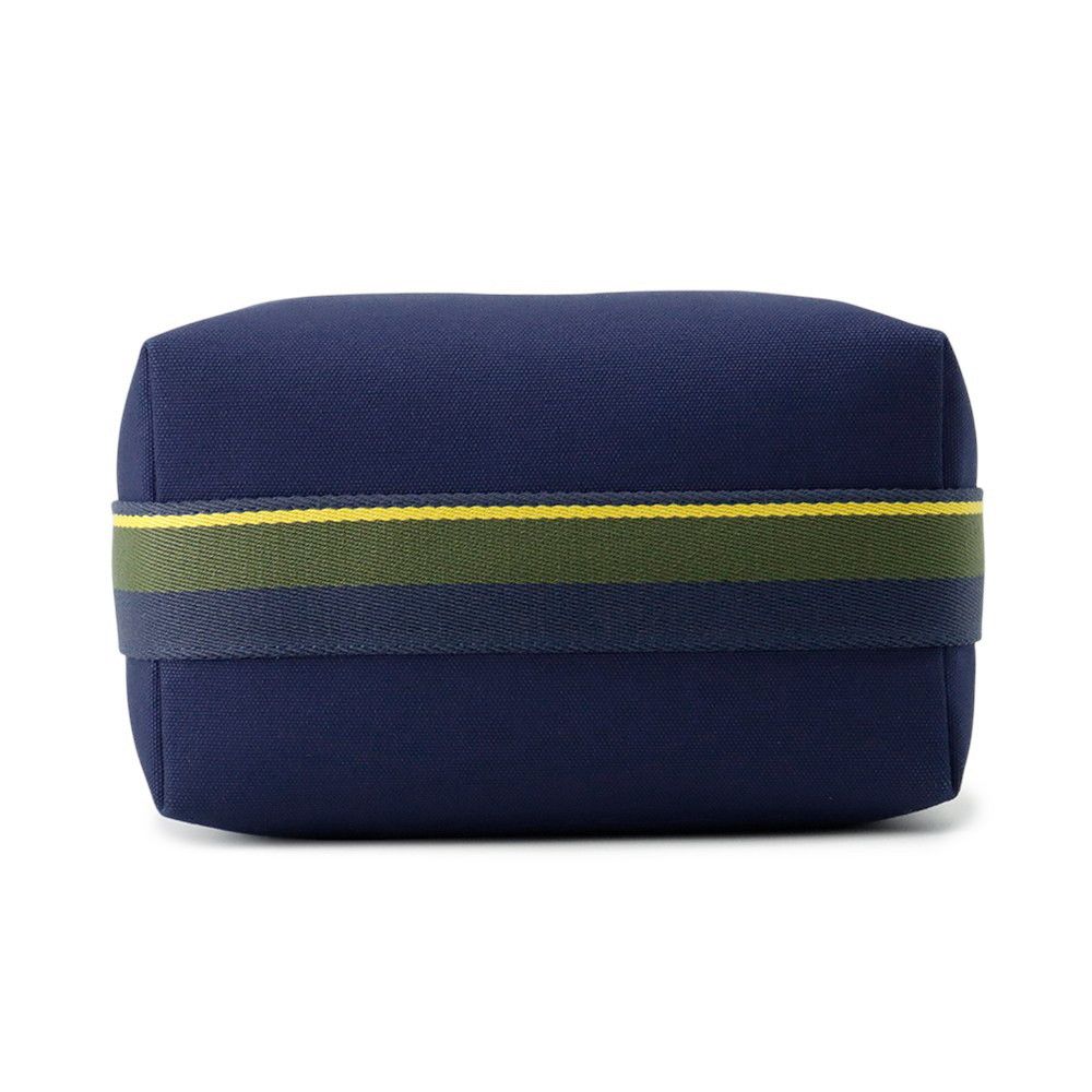 Hermes Pouch Bric-a-Brac PM Pavillon Marine Silver Canvas — view 3