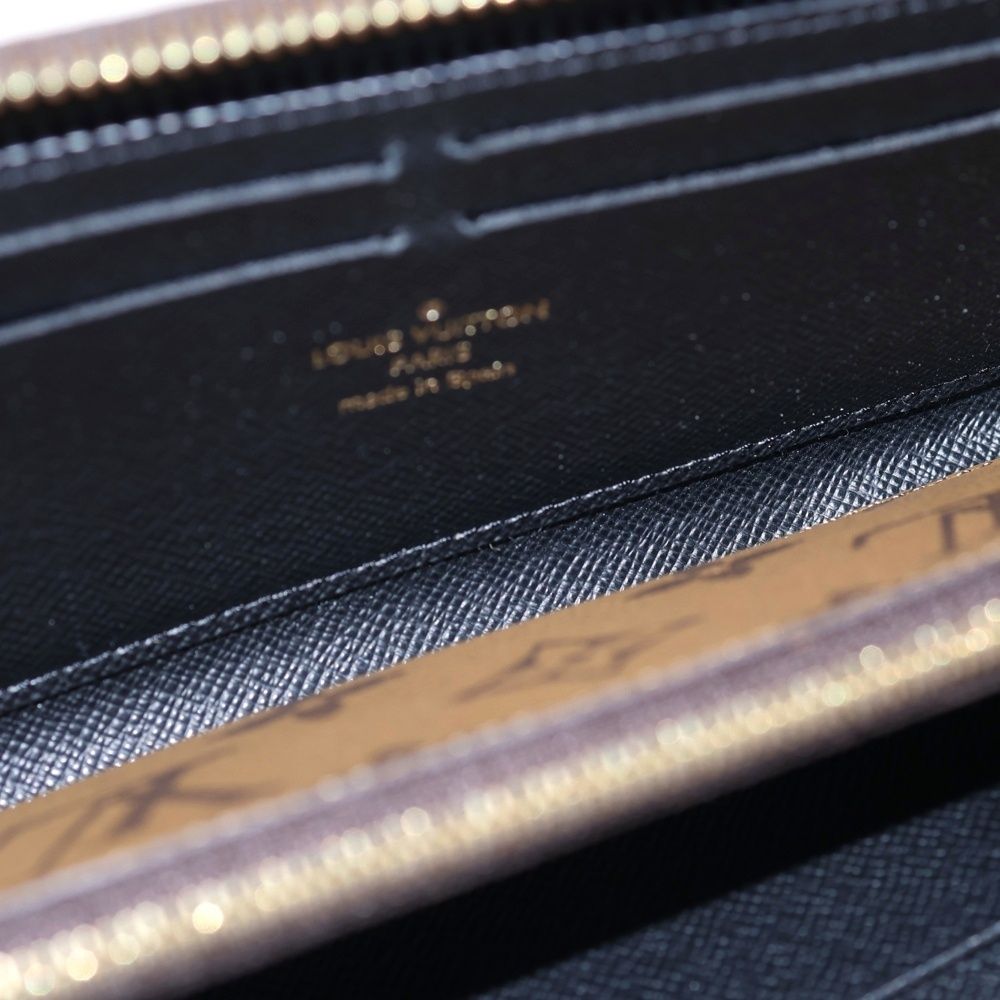 Louis Vuitton Monogram Reverse Portefeuille Clemence Long Wallet Beige — view 4