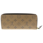 Louis Vuitton Monogram Reverse Portefeuille Clemence Long Wallet Beige — view 2