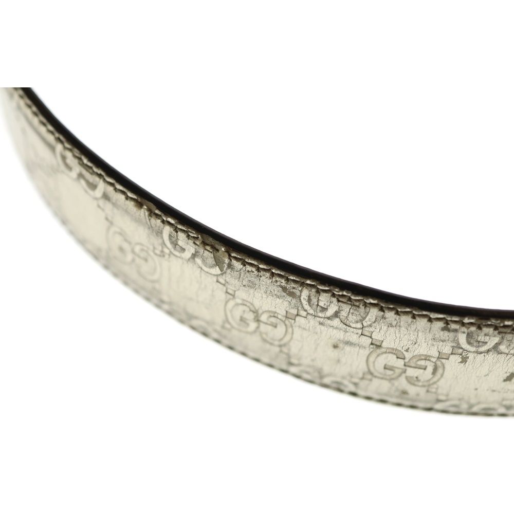 Gucci Interlocking Guccissima Leather Belt Gold — view 6