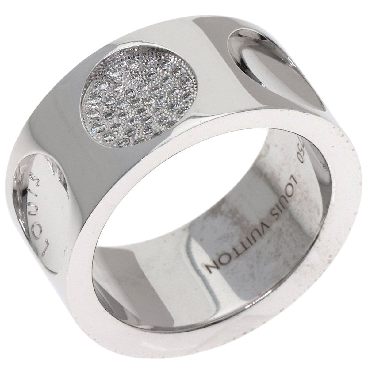 Louis Vuitton Grand Bag Empreinte Diamond 53 Ring 18K White Gold — view 2