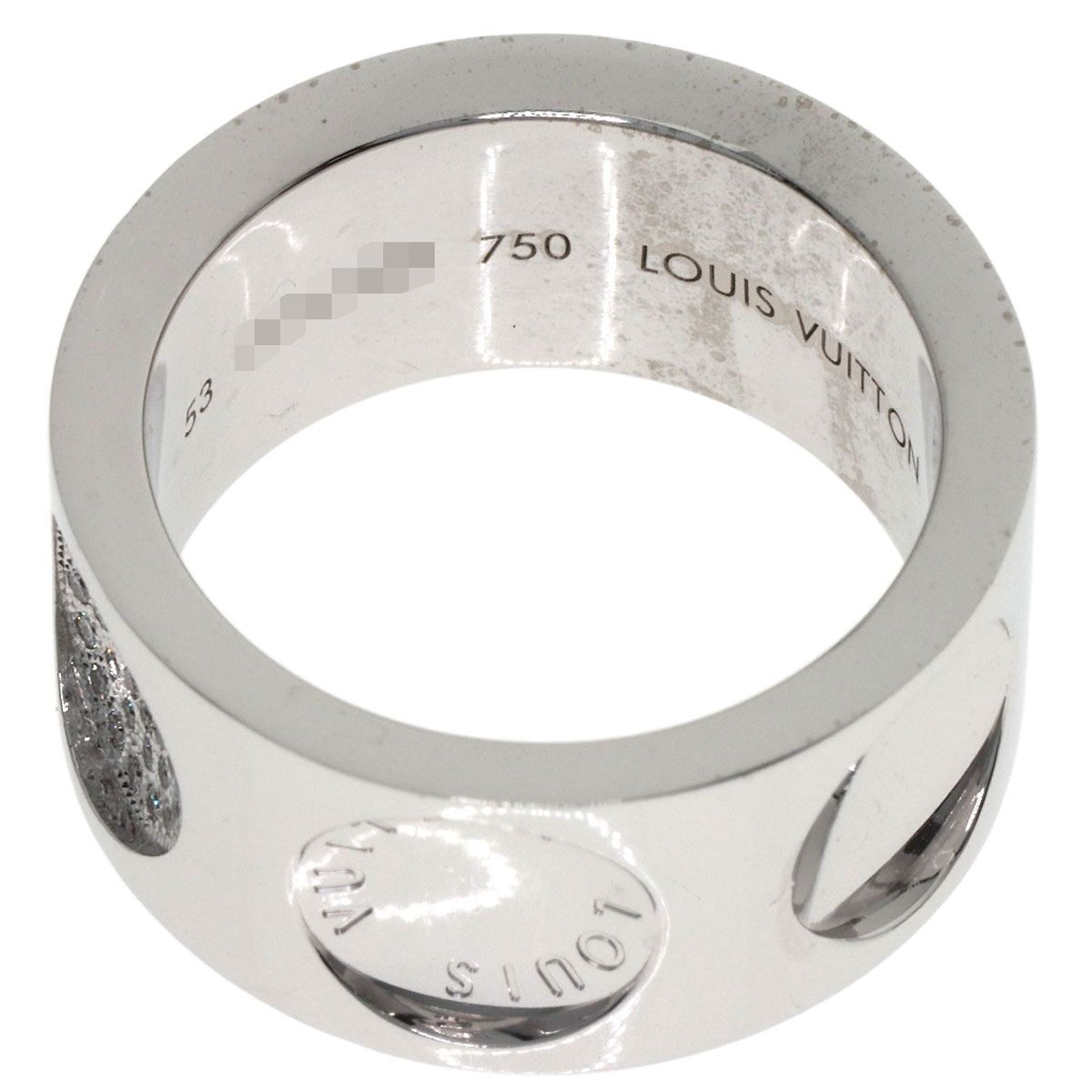Louis Vuitton Grand Bag Empreinte Diamond 53 Ring 18K White Gold — view 5