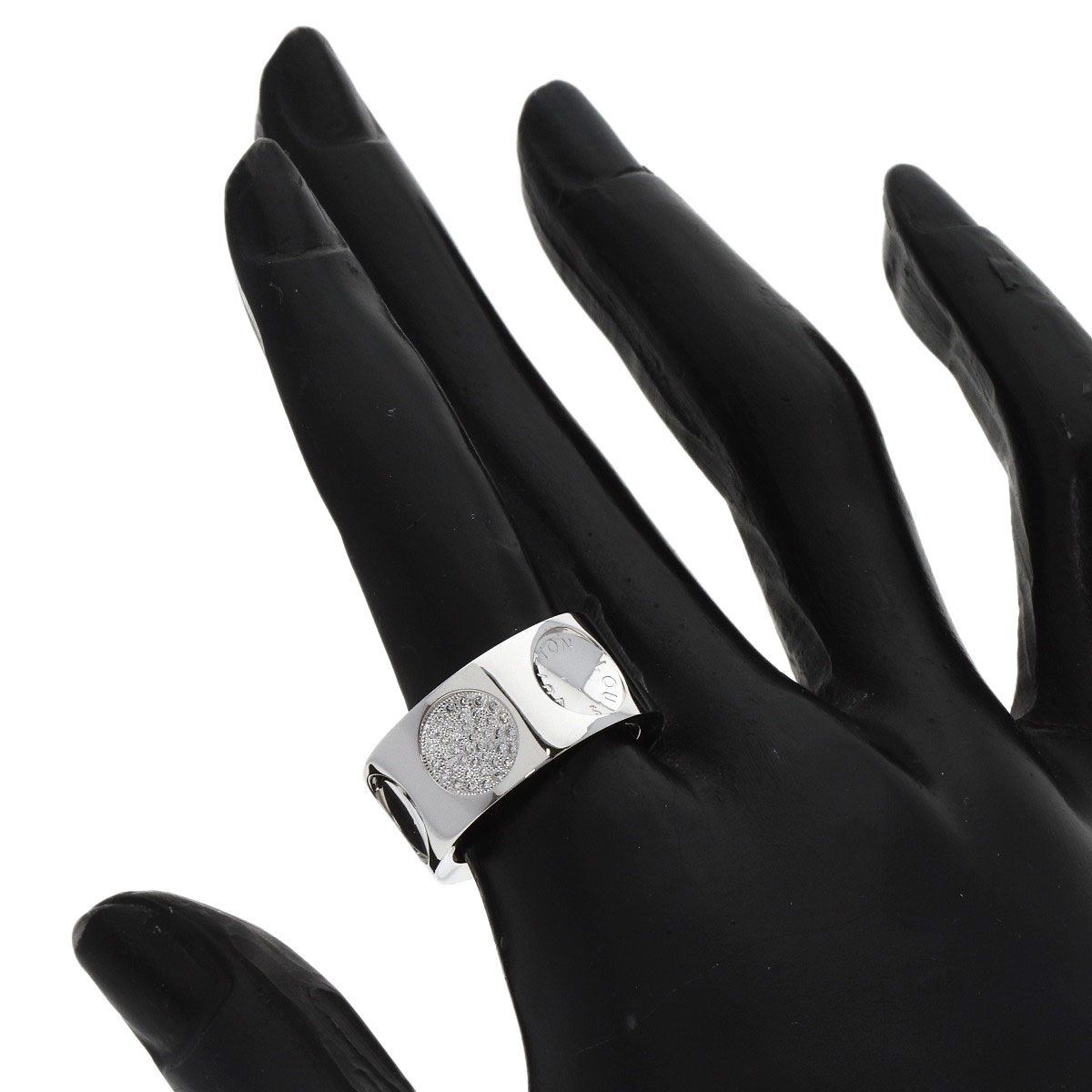 Louis Vuitton Grand Bag Empreinte Diamond 53 Ring 18K White Gold — view 7