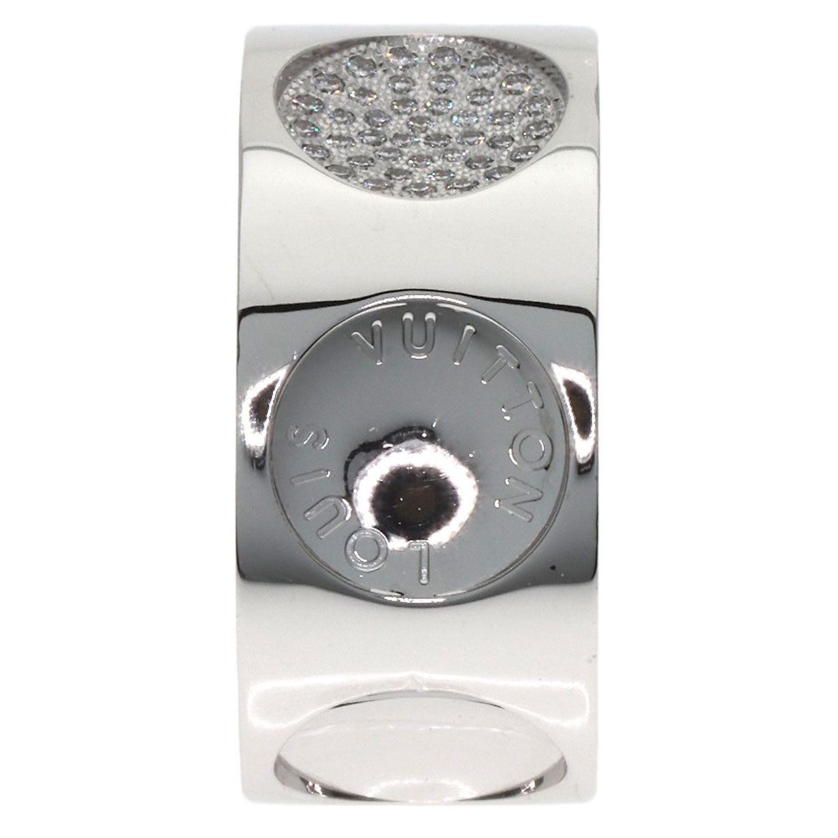 Louis Vuitton Grand Bag Empreinte Diamond 53 Ring 18K White Gold — view 4