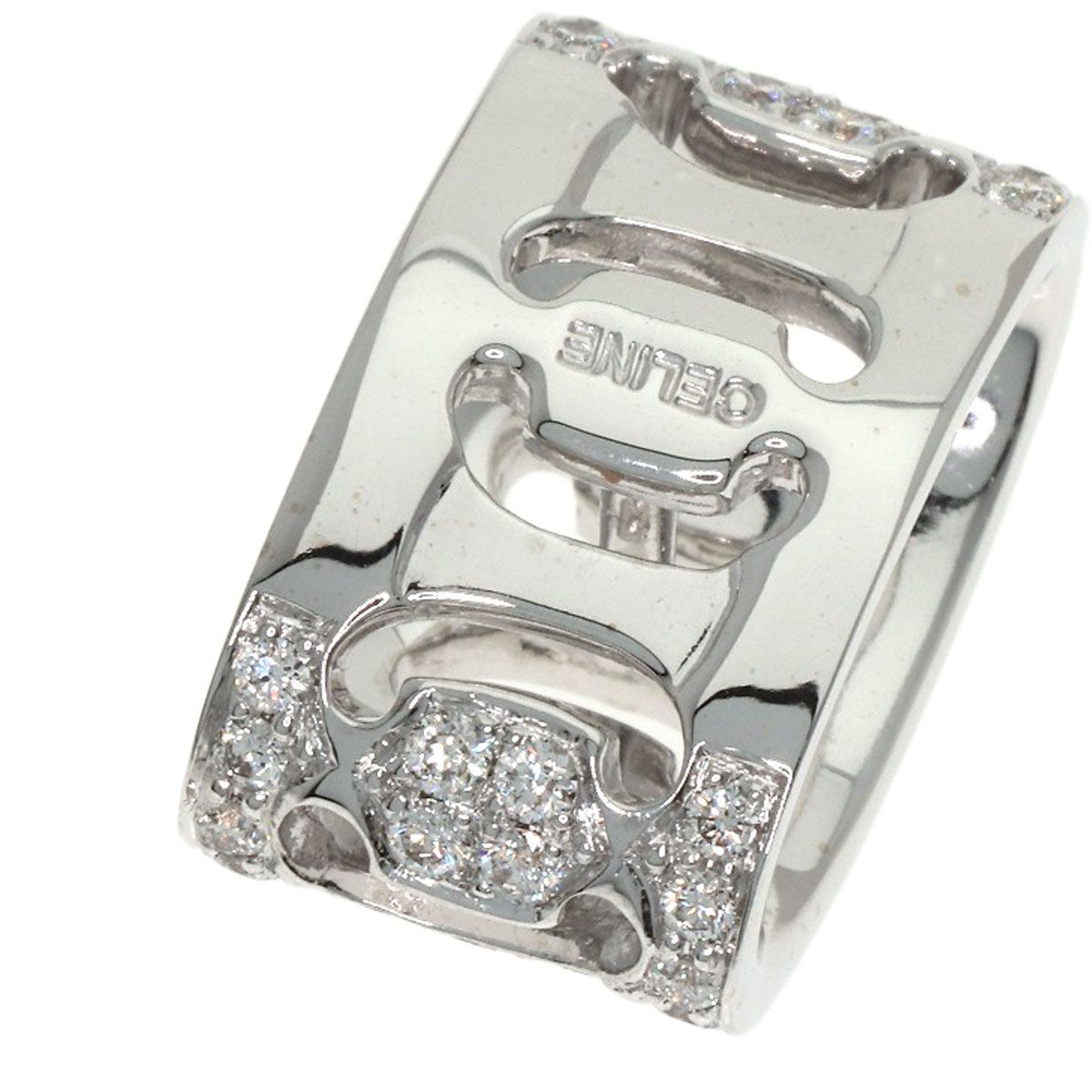 Celine Diamond Pendant Top 18K White Gold — view 5