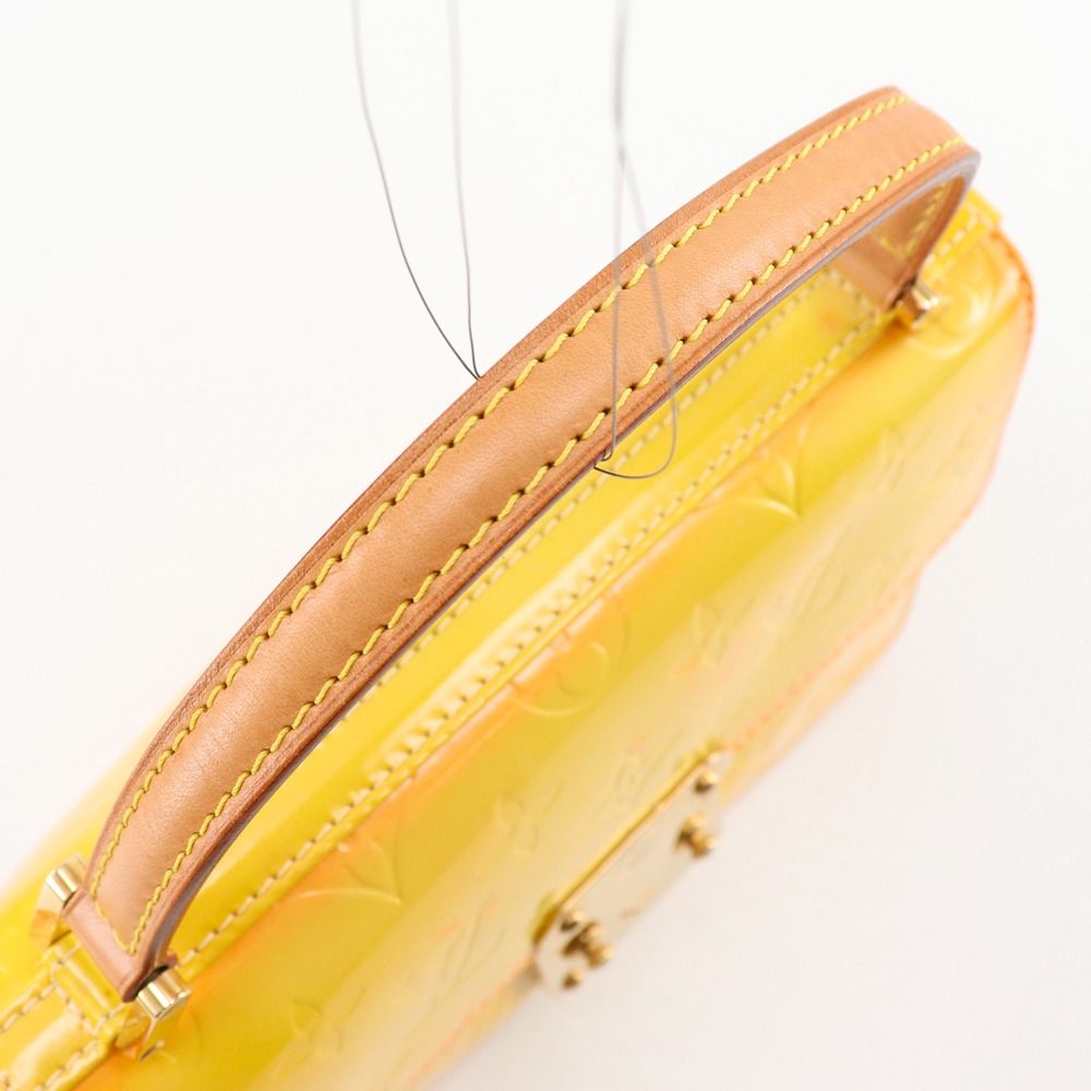 Louis Vuitton Spring Street Monogram Vernis Yellow Handbag — view 5