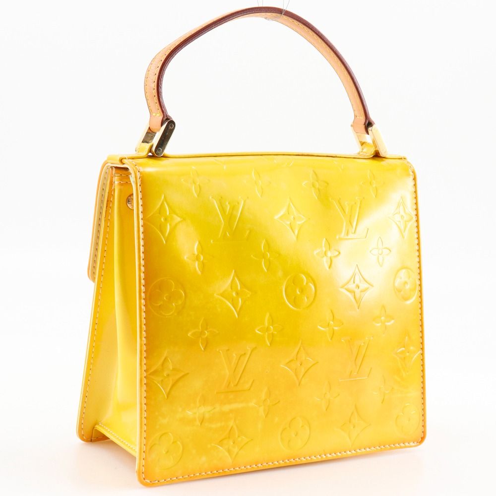 Louis Vuitton Spring Street Monogram Vernis Yellow Handbag — view 3