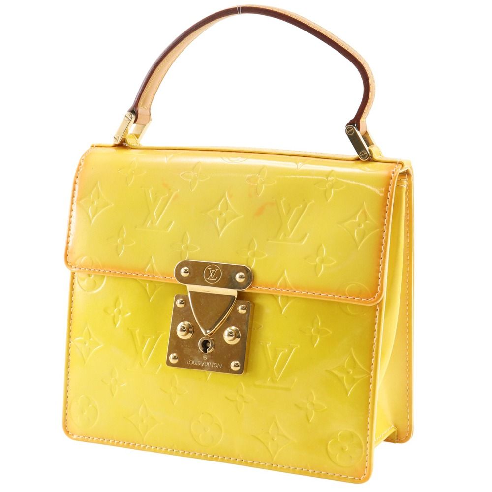 Louis Vuitton Spring Street Monogram Vernis Yellow Handbag — view 2