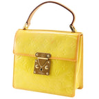 Louis Vuitton Spring Street Monogram Vernis Yellow Handbag — view 2