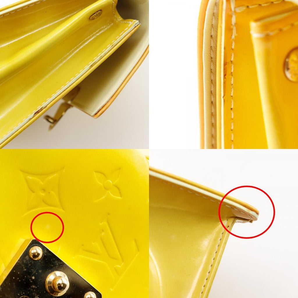Louis Vuitton Spring Street Monogram Vernis Yellow Handbag — view 9
