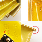 Louis Vuitton Spring Street Monogram Vernis Yellow Handbag — view 9