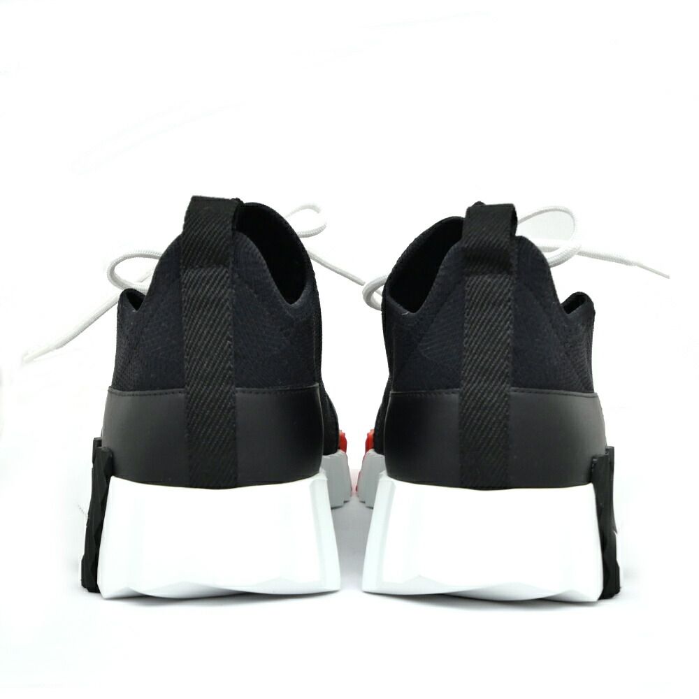Hermes Sneakers Lift 37.5 Black White Orange — view 7