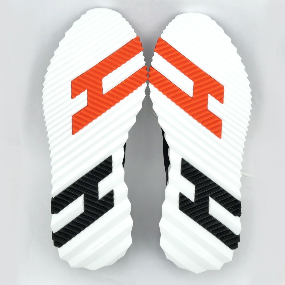 Hermes Sneakers Lift 37.5 Black White Orange — view 8