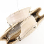 Chanel Grand Shopping Tote GST Quilted Chain Caviar Leather Beige — view 5