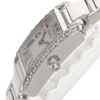 Cartier Tank Francaise SM Bezel Diamond Watch 18K White Gold — view 5