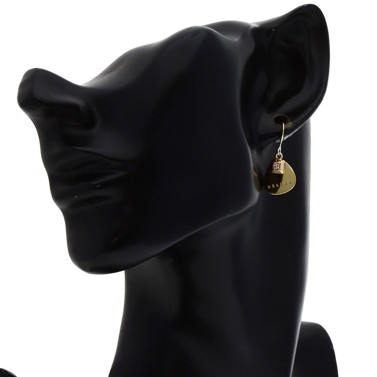 Celine Diamond Logo Earrings — view 3